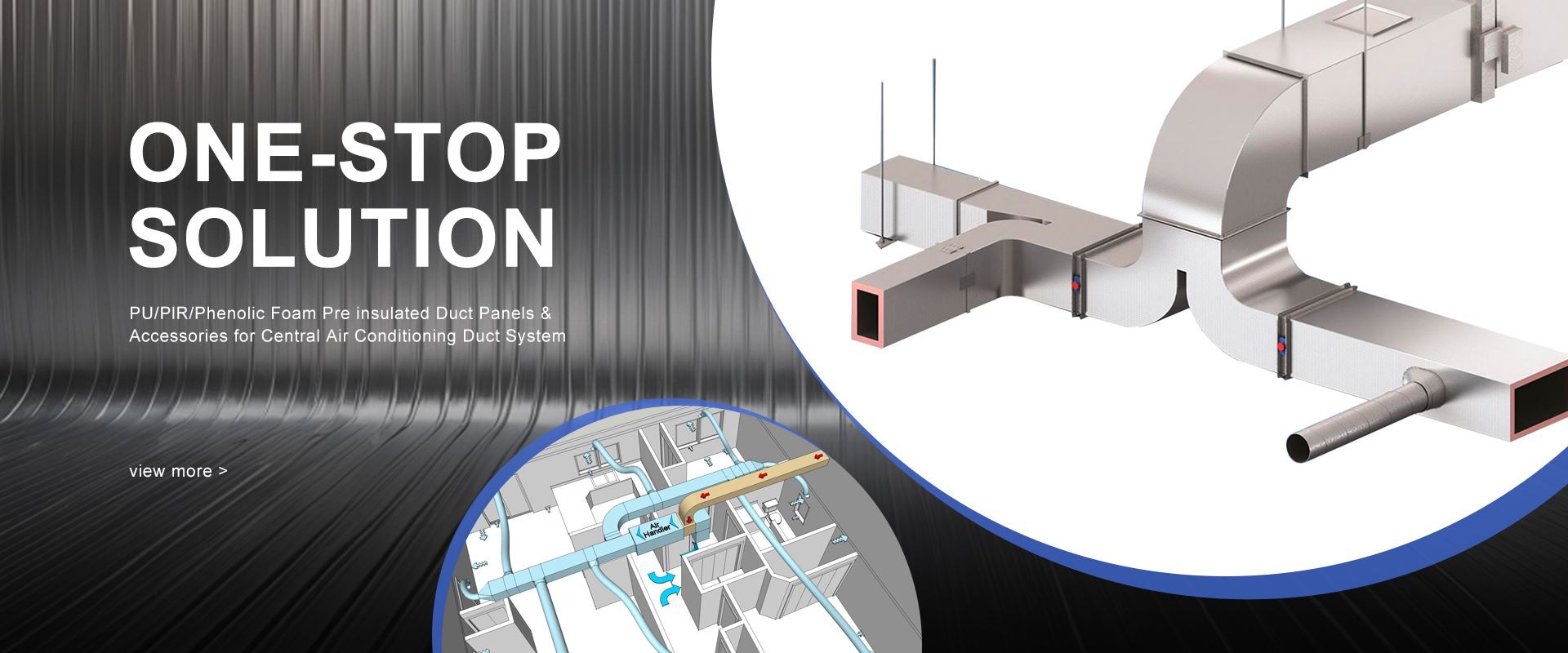 Pre-insulated Aluminum Ductwork