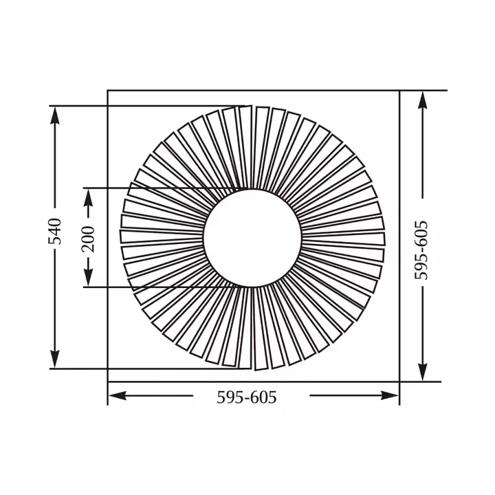 Air Vent AC Grilles Swirl Ceiling Diffuser